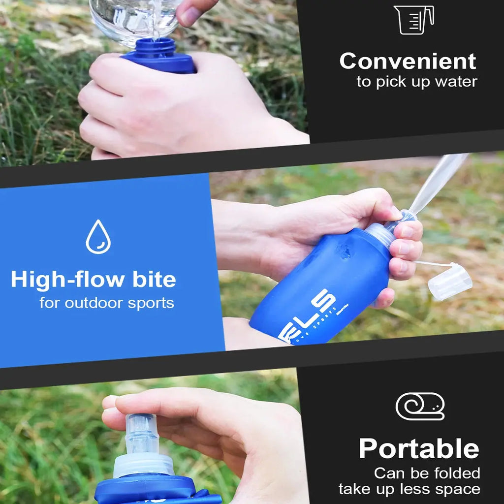 Botella de Agua Plegable de Silicona — Compacta para Running y Outdoor - Madys