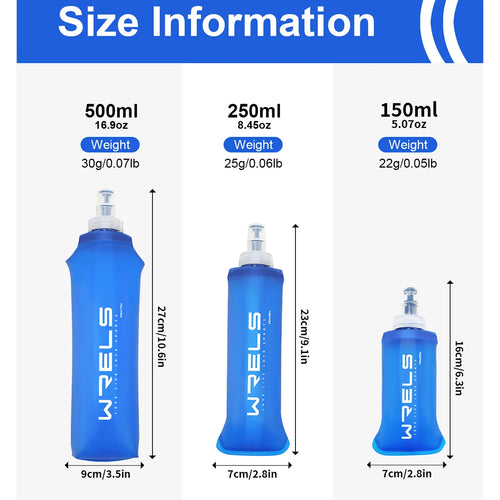 Botella de Agua Plegable de Silicona — Compacta para Running y Outdoor