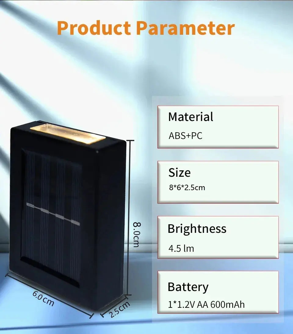 Foco Solar LED Elegance "Up & Down" - Iluminación de Lujo sin Cables Madys