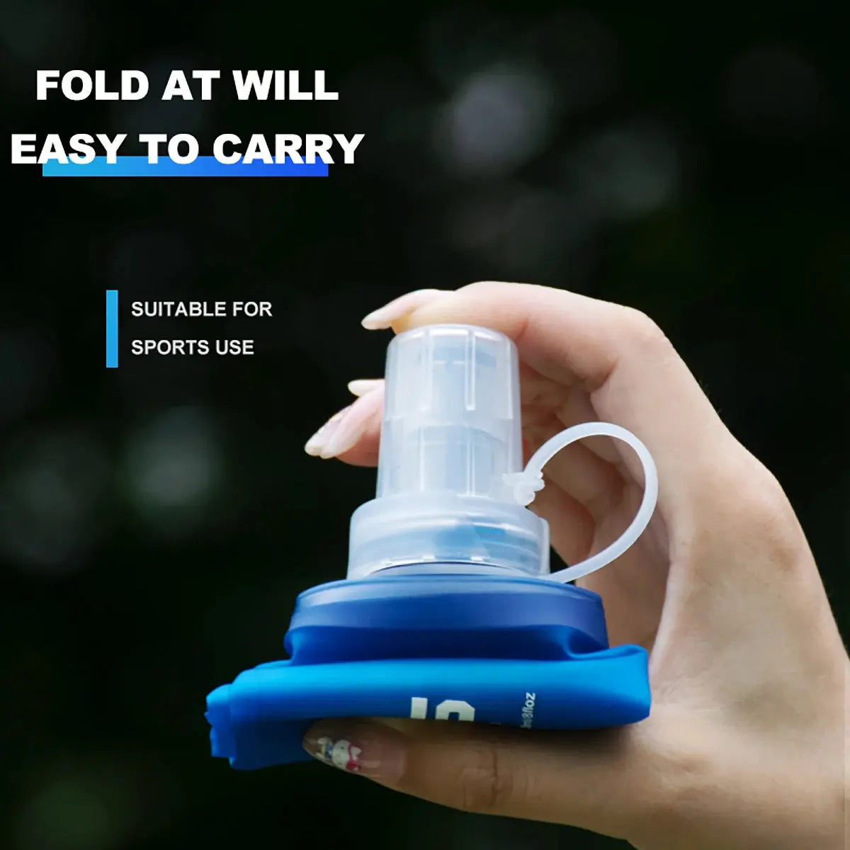 Botella de Agua Plegable de Silicona — Compacta para Running y Outdoor - Madys