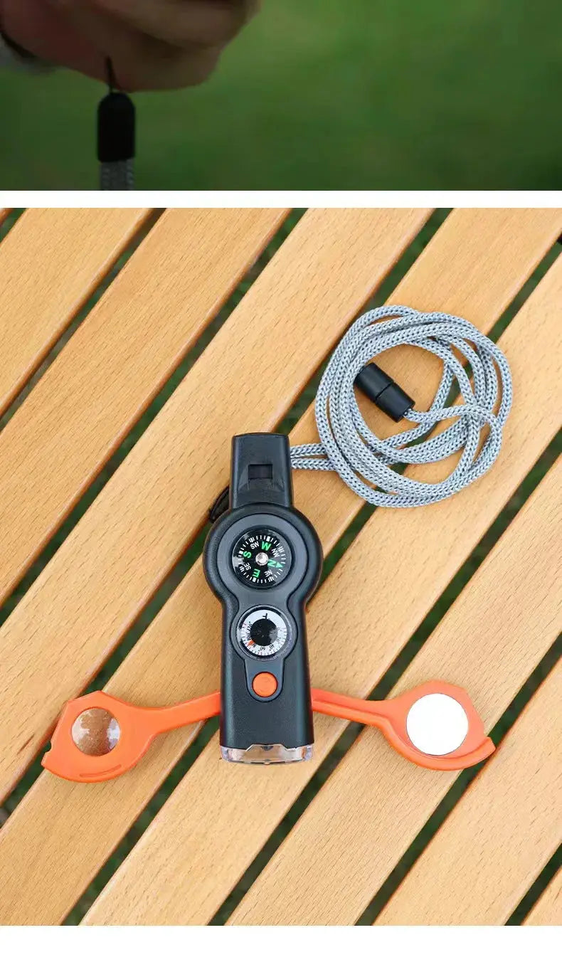 Silbato de Supervivencia 7 en 1 (Kit Esencial Outdoor) - Madys