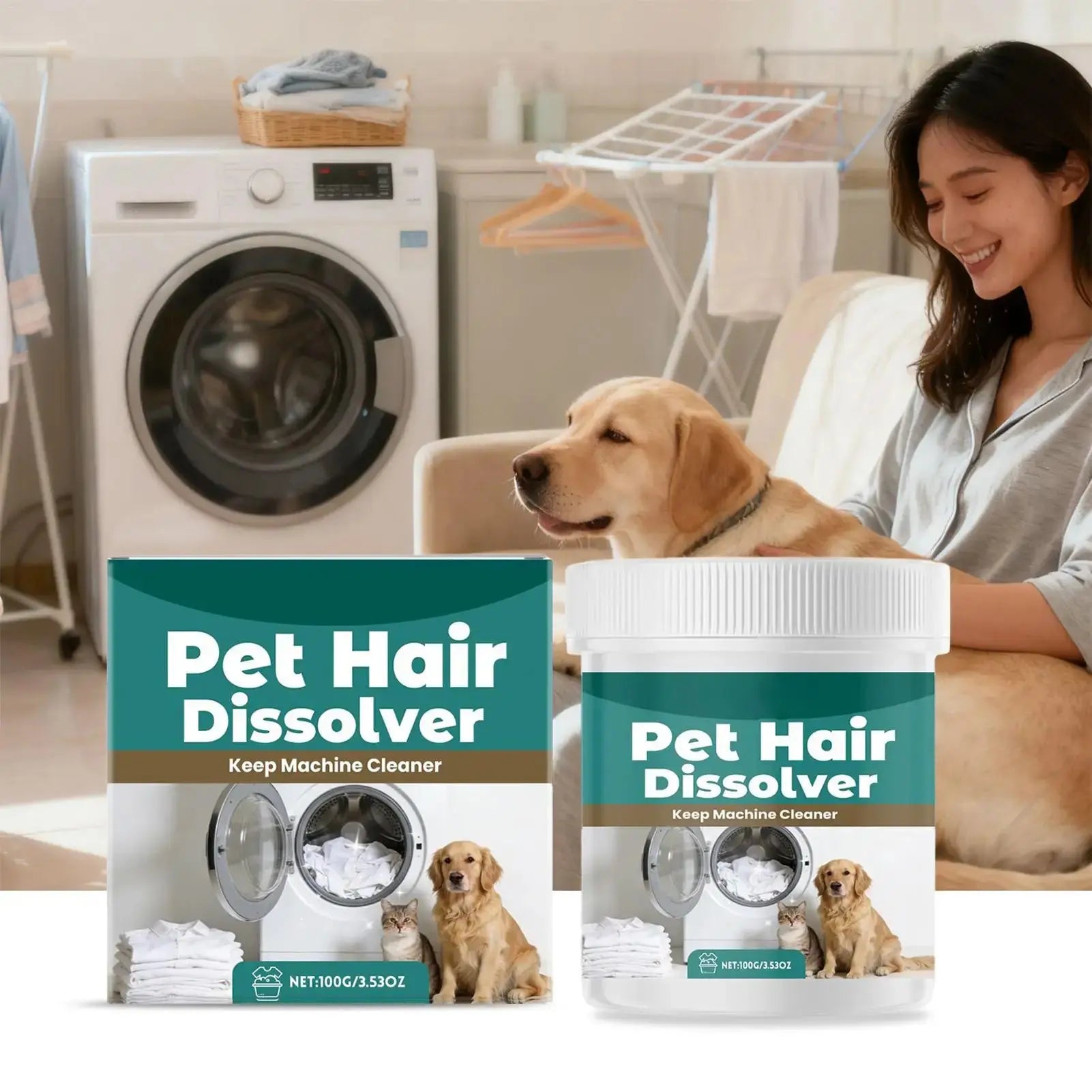 Limpiador Disolvente de Pelos y Sarro para Lavadoras (Pack Limpieza Profunda) Madys