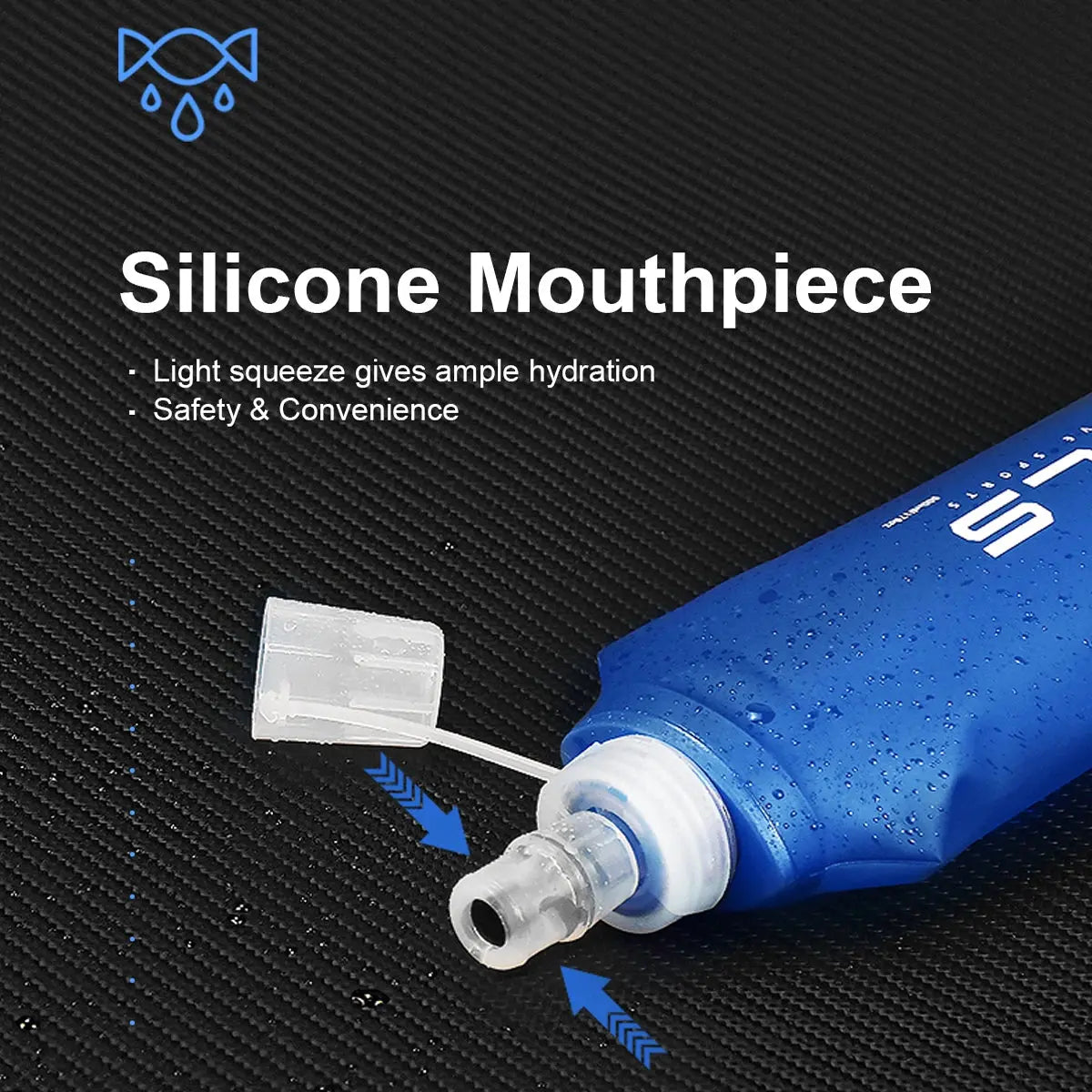 Botella de Agua Plegable de Silicona — Compacta para Running y Outdoor - Madys