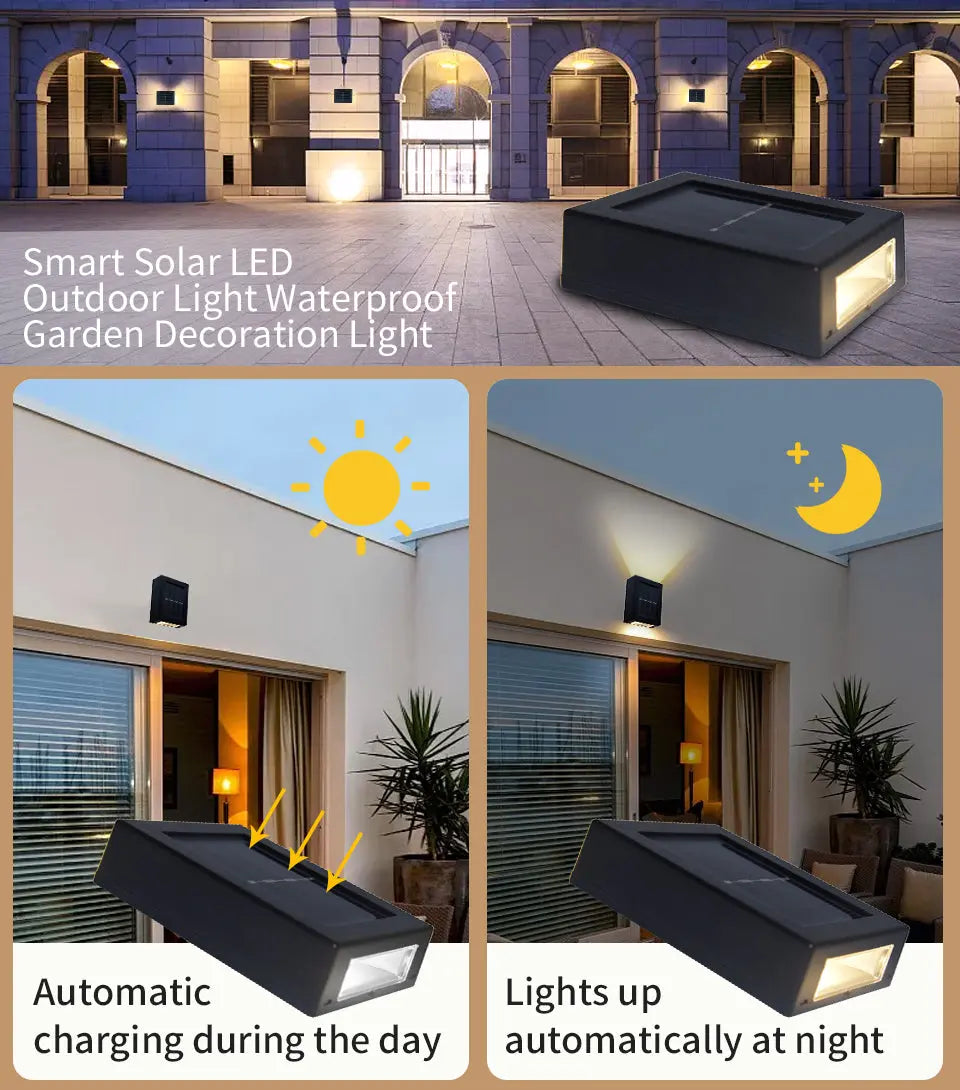 Foco Solar LED Elegance "Up & Down" - Iluminación de Lujo sin Cables Madys