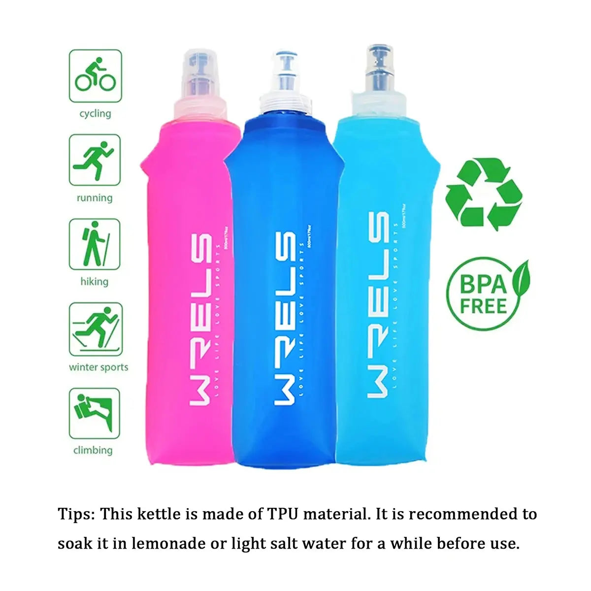 Botella de Agua Plegable de Silicona — Compacta para Running y Outdoor - Madys