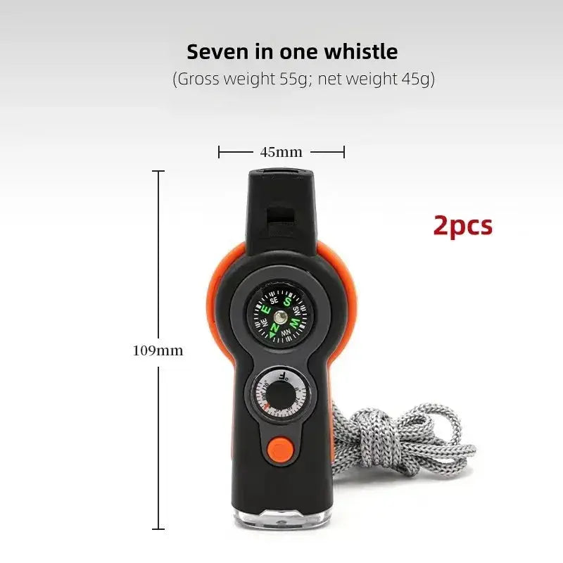 Silbato de Supervivencia 7 en 1 (Kit Esencial Outdoor) - Madys