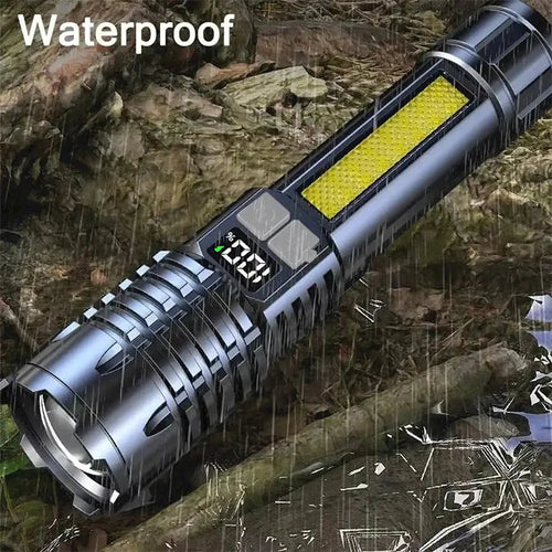 Linterna LED Recargable con Luz Lateral — Camping, Senderismo y Emergencias - Madys
