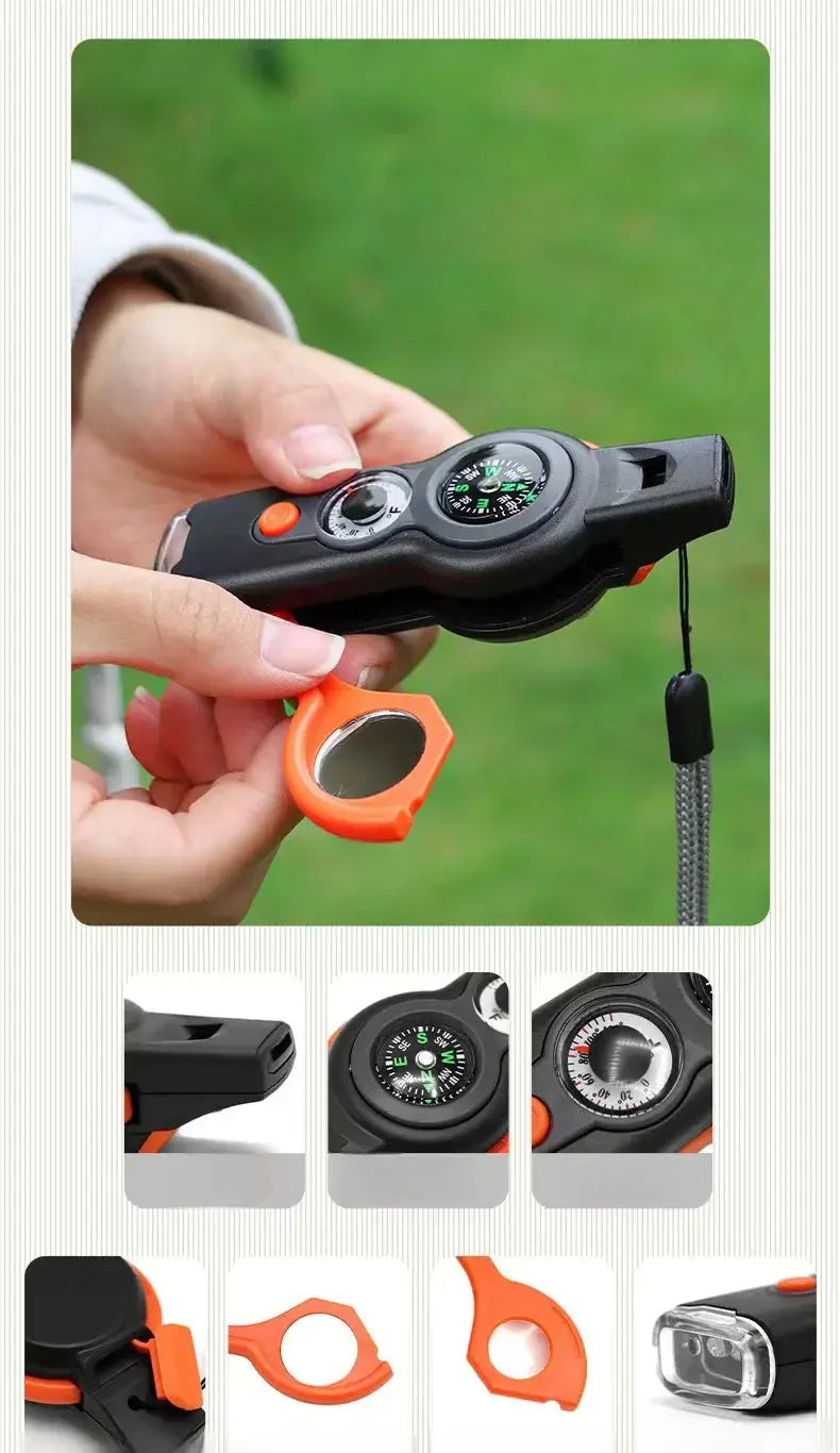 Silbato de Supervivencia 7 en 1 (Kit Esencial Outdoor) - Madys