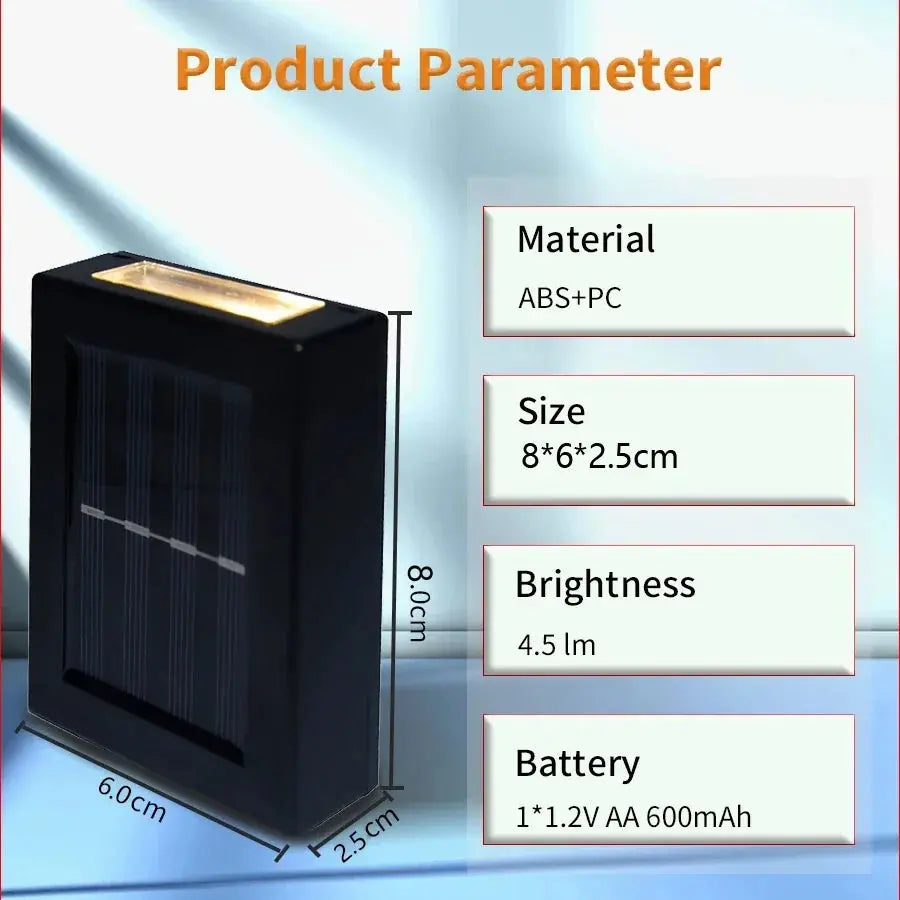 Foco Solar LED Elegance "Up & Down" - Iluminación de Lujo sin Cables Madys
